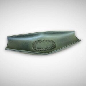 Denby Langley Camelot Dark Green Celery Dish 13 Inch Stoneware MCM‎ Decor